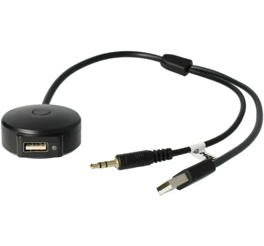 vhbw Adattatore Audio Bluetooth con USB per BMW 3er Coupé dal 09/2006, BMW 3er Cabrio dal...