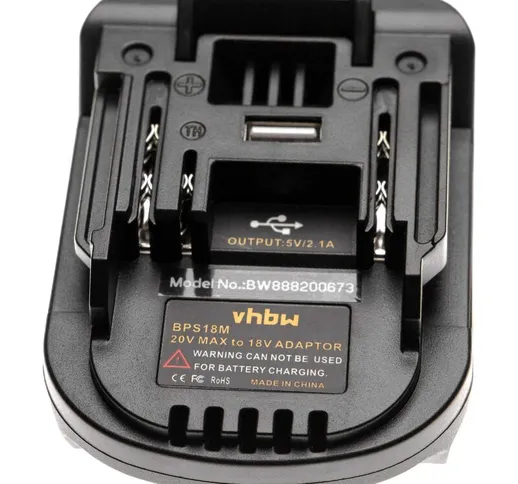 vhbw adattatore compatibile con Stanley utensile / batteria - Per batterie 20 V Li-Ion su...