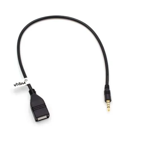 Aux Cavo adattatore Jack USB OTG per Autoradio per es. di Renault, Saab, Seat, Skoda, Ssan...