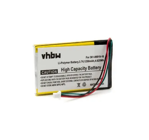 vhbw batteria compatibile con Garmin Nüvi 200, 200w, 250, 252w, 260, 270 navigatore GPS (1...