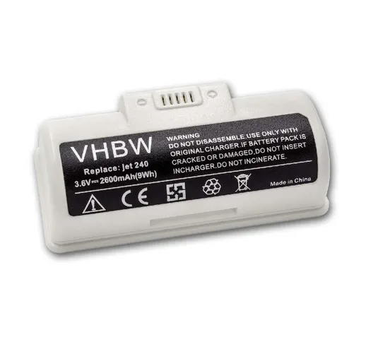 vhbw batteria compatibile con iRobot Braava Jet 245, 250, M6, Jet M6110, M6134 robot puliz...