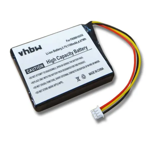 vhbw batteria compatibile con TomTom One 4N00.012, 4N01.000, 4N01.001, 4N01.002, 4N01.003...