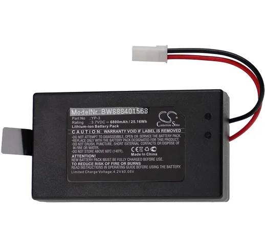 vhbw batteria compatibile con Yuneec Q500, ST10, ST10+ Chroma Ground Station modellismo (6...