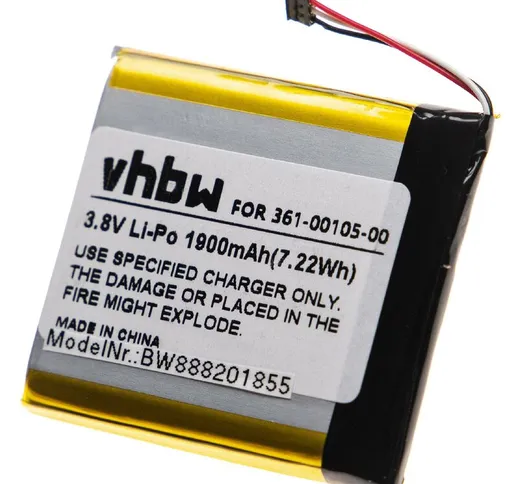 vhbw batteria sostituisce Garmin 1ICP7/49/43, 361-00105-00 per GPS computer da bicicletta...