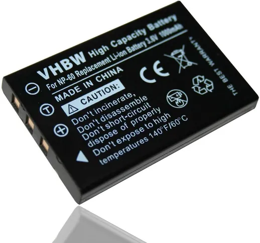 vhbw Li-Ion batteria 1000mAh (3.6V) per la radio, walkie-talkie come Baofeng FNB-82LI