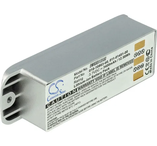 vhbw Li-Ion batteria 3400mAh (3.7V) per Leica Elmar-M 1:4/90 mm come 010-10863-00, 011-014...