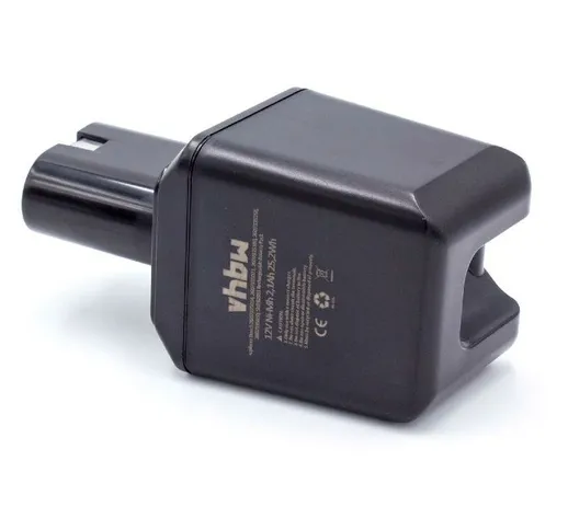 vhbw NiMH Batteria 2100mAh (12V) per utensile elettrico Bosch Batteria 12V Serie-GBM Prima...