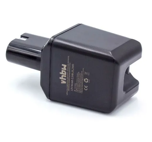 vhbw NiMH Batteria 2100mAh (12V) per utensile elettrico Bosch Batteria 12V Serie-GSR Prima...