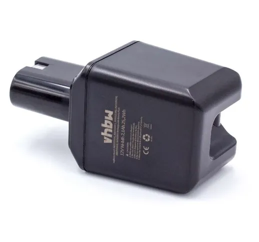 vhbw NiMH Batteria 2100mAh per utensile elettrico Bosch GSB 12VES sostituisce 2 607 335 18...