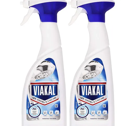 Viakal Anticalcare Spray Contro il Calcare Promo Pack 2 Flaconi da 500ml