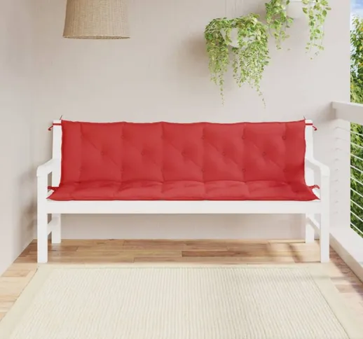 Cuscino per Dondolo Rosso 180 cm in Tessuto
