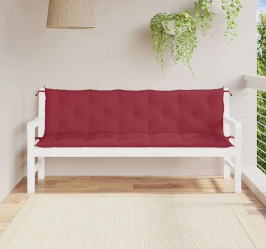 Cuscino per Dondolo Rosso Vino 180 cm in Tessuto