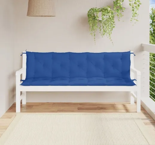 Cuscino per Dondolo Azzurro 180 cm in Tessuto