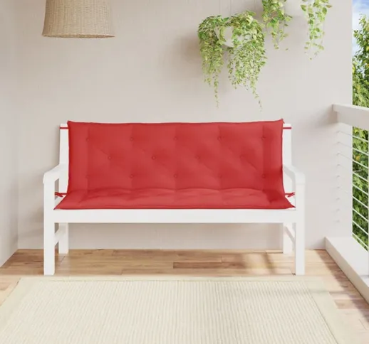 Cuscino per Dondolo Rosso 150 cm in Tessuto