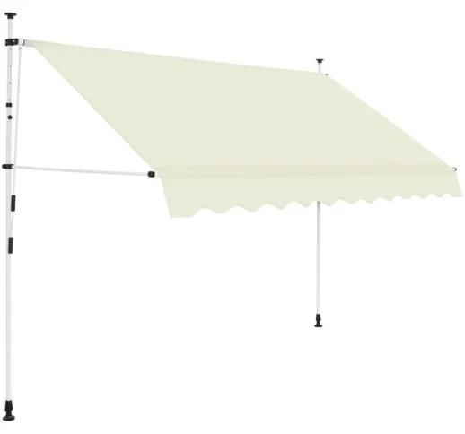 Vidaxl - Tenda da Sole Retrattile Manuale 250 cm Crema