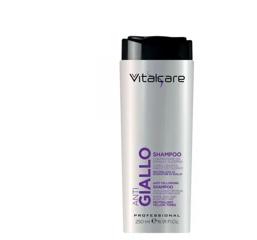 Vitalcare - shampoo per capelli anti giallo con proteine del grano da 250 ml