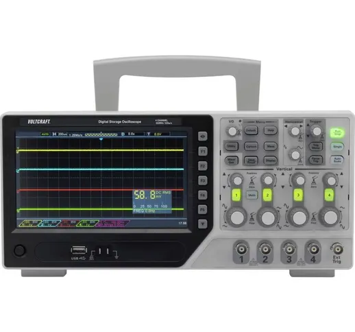  DSO-1104E Oscilloscopio digitale 100 MHz 4 canali 1 Gsa/s 64 kpts 8 Bit Memoria digitale...