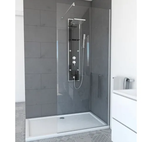Parete doccia italiana - Vetro trasparente da 90x200cm 6mm - Freedom 2 Thin Transparent 90