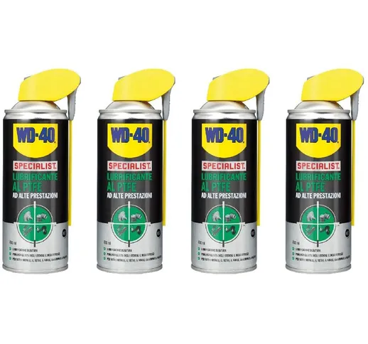 WD-40 SPECIALIST® LUBRIFICANTE AL PTFE 4 bombolette spray da 400ml