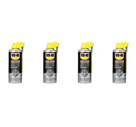 WD-40 SPECIALIST® LUBRIFICANTE SECCO AL PTFE 4 bombolette spray da 400ml