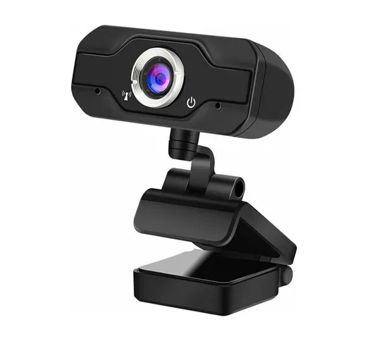 Webcam per PC 1080P con microfono stereo e videocamera Web per streaming USB Full HD con r...