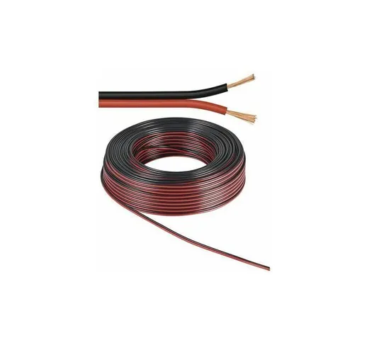 Cavo Audio per diffusori acustici Nero/rosso 0,75 mm² rotolo 50 mt