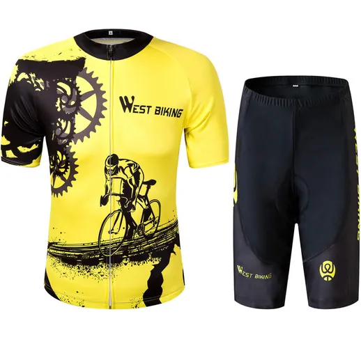 Summer Men Abbigliamento da ciclismo Mountian MTB Bike Pantaloncini da bicicletta Tuta att...