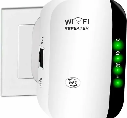 Yoyo - WiFi Range Extender, 2.4G Home Wireless Internet Booster 300 Mbps Super Boost Ripet...