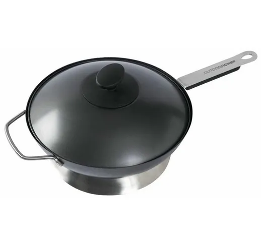 Wok per Barbecue a Gas con Coperchio Padella Outdoorchef