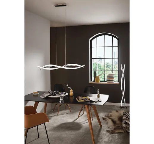 Lampada Da Terra, Metallo, integrato, 44 W, cromato, 22 x 22 x 1395 cm - Wofi