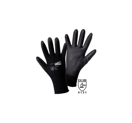 L+d micro black pu 1151-XL - guanti da lavoro in nylon, taglia xl en 388 ca - Worky