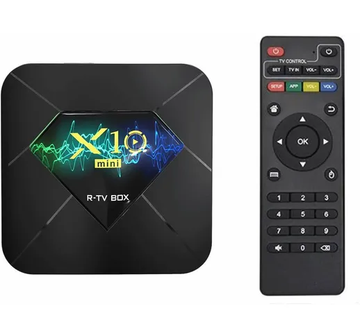 X10mini Smart TV Box Android 10.0 Allwinner H313 Quad Core 1/2GB RAM 8G/16G ROM Dual Media...