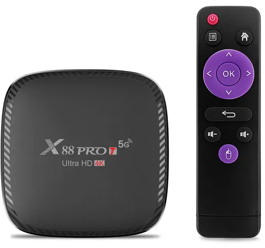 X88 PRO T Android 10.0 Smart TV Box UHD 4K Lettore multimediale Allwinner H313 Quad-core H...