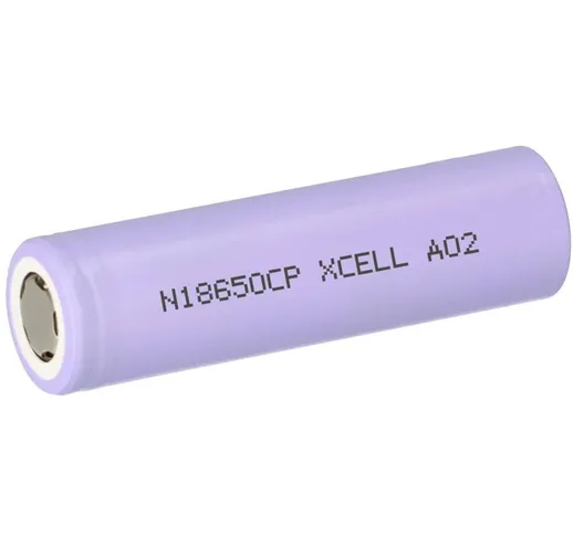 N18650CP-35E Batteria ricaricabile speciale 18650 Flat Top Li-Ion 3.6 v 3350 mAh - Xcell