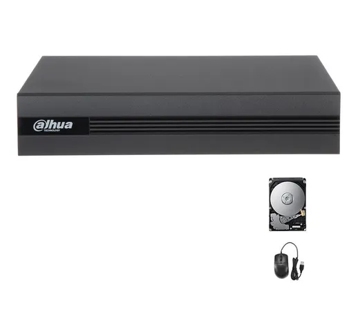 XVR DVR IBRIDO CLOUD  5in1 AHD CVI TVI CVBS IP 4 CANALI UTC FULL HD P2P 500 GB