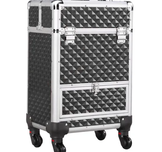 Trolley Valigia Make Up da Trucco Professionale Porta Trucchi Smalti Beauty Case da Viaggi...