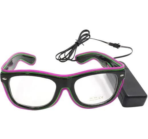Asupermall - YJ003 Standard Edition Ray Ban occhiali bicolore LED 20 colori opzionale lamp...