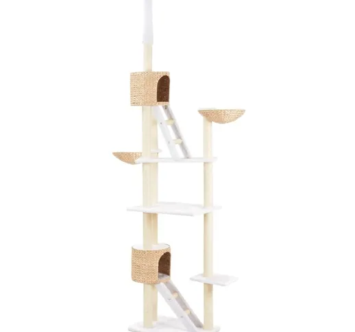 Albero per Gatti con Tiragraffi in Sisal Seagrass - Marrone - Youthup