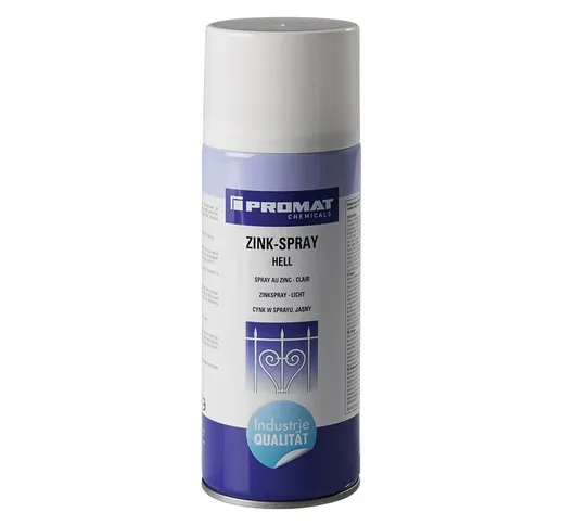 Zinco spray brillante 400 ml bomboletta spray in alluminio bianco PROMAT CHEMICALS (Per 12...