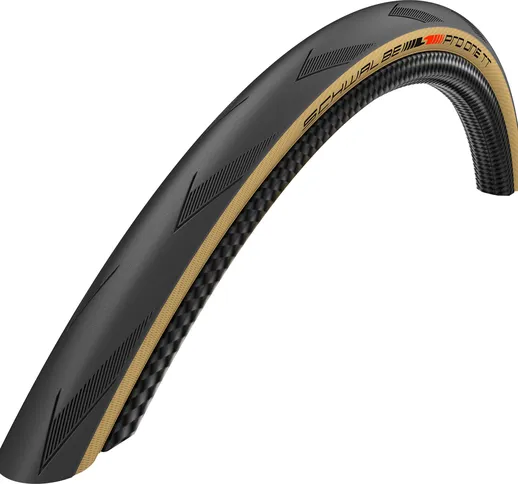  Pro One TT Evo Tubeless Folding Tyre, Black/Tan Wall