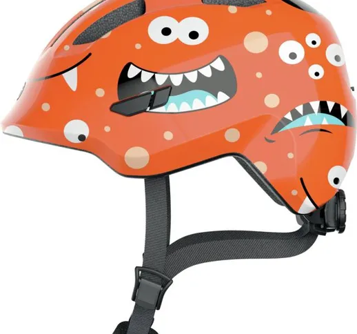  Kid's Smiley 3.0 Cycling Helmet, Orange Monster