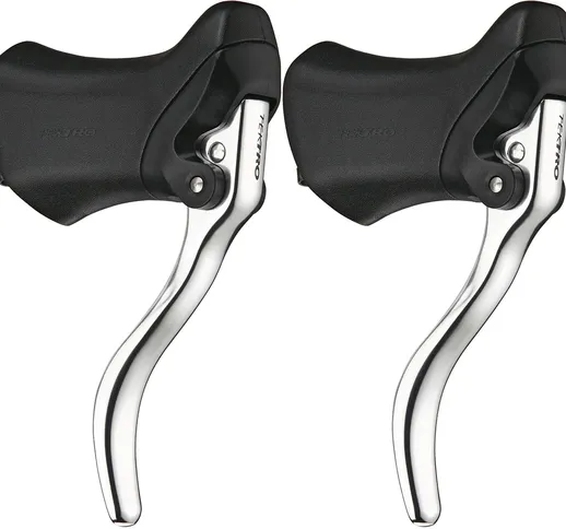  RL340 Drop Bar Brake Levers (Pair), Silver/Black