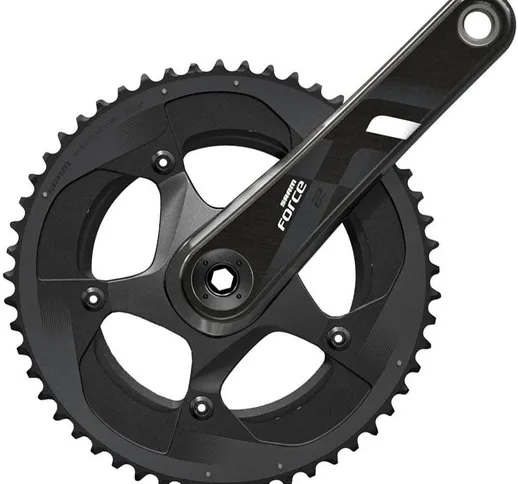  Force 22 GXP 11sp Road Double Chainset, Black/Grey