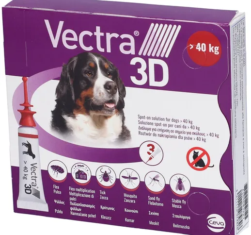Vectra 3d Soluzione Spot–on Per Cani < 40 kg