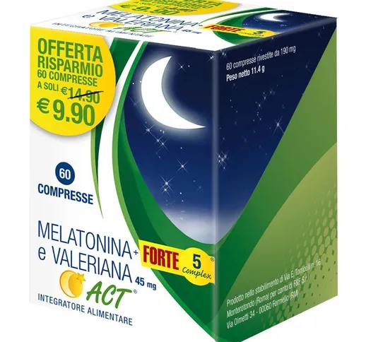 Melatonina+Forte 5 Complex e Valeriana Act