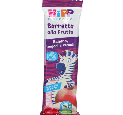 HiPP Biologico Barretta alla Frutta Banana, Lamponi e Cereali