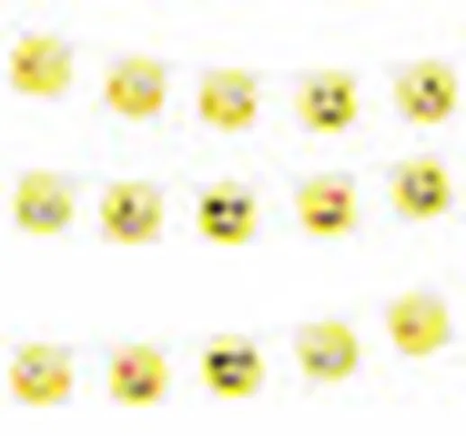 Ghirlanda con bandierine emoticons Imoji™