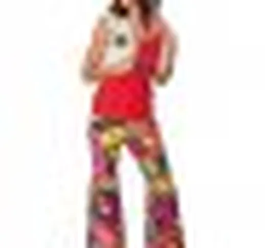 Costume hippie anni 60/70 gilet in pelo per donna