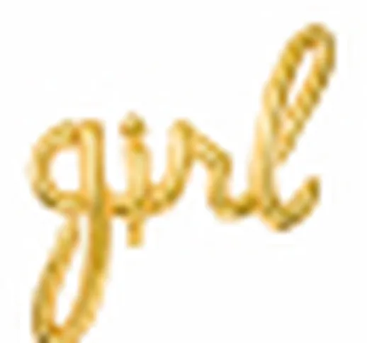 Palloncino alluminio girl dorato 77 x 70 cm