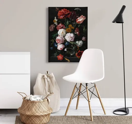Canvas Flowers In A Vase, 